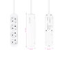 Nanocable Regleta de 4 Tomas con Cable de 1,4 m, Blanca